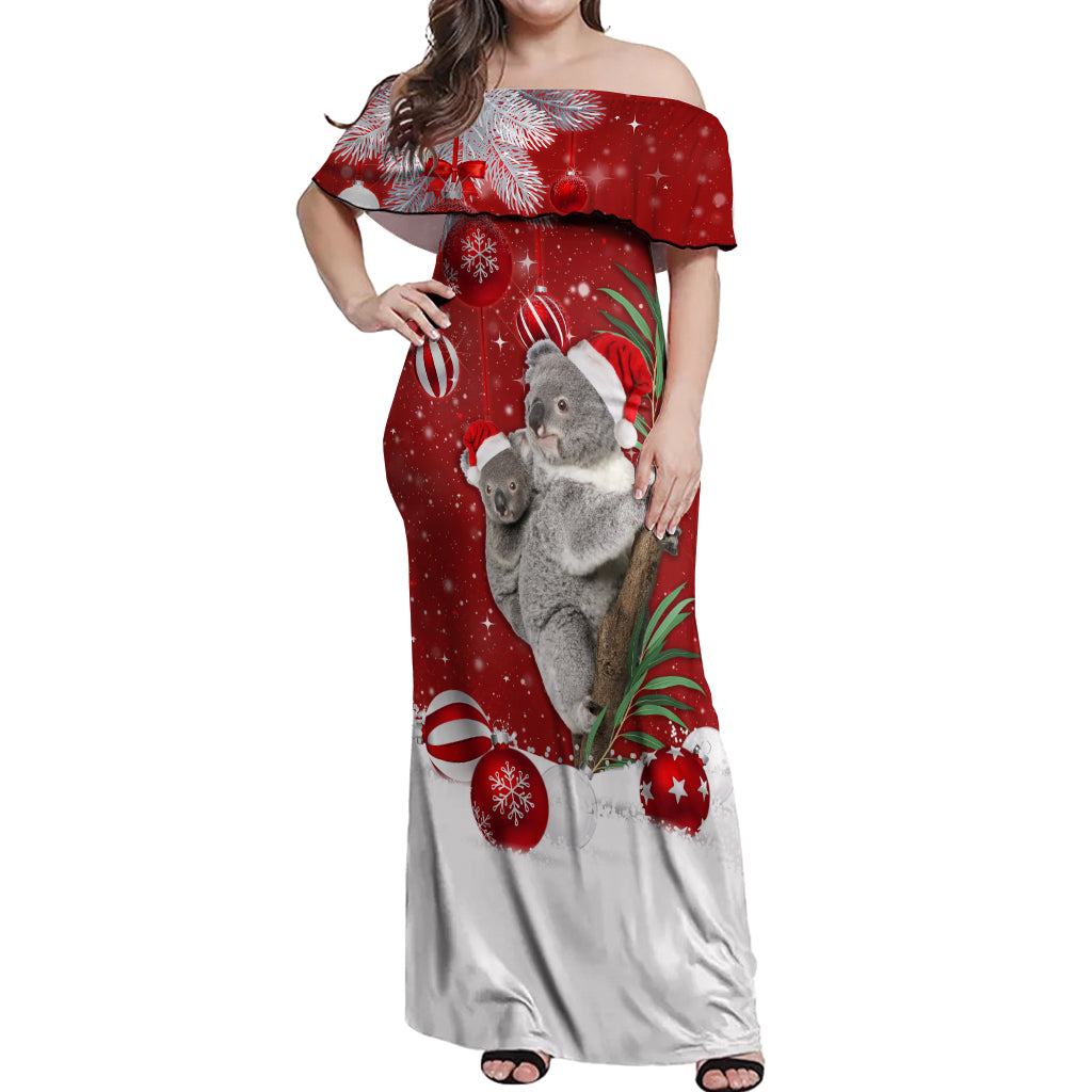 australia-christmas-off-shoulder-maxi-dress-santa-koala-ver02