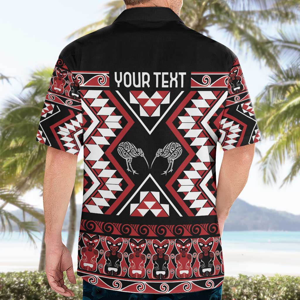 Personalised Taniko Motifs Aotearoa Hawaiian Shirt Waitangi Kowhaiwhai Kiwi - Vibe Hoodie Shop