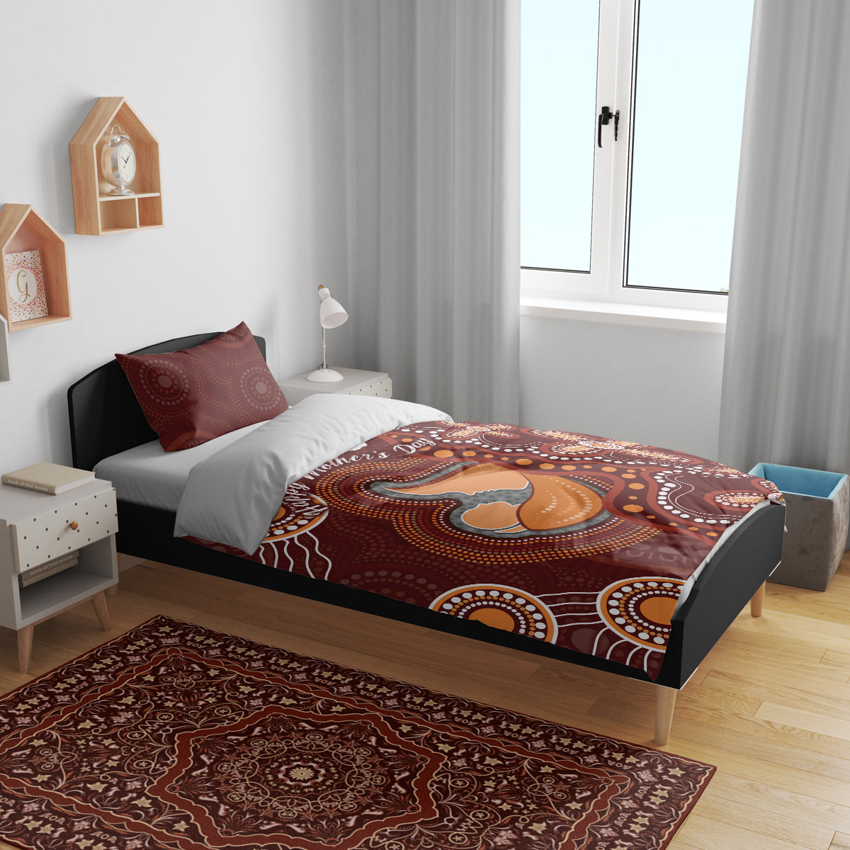 Australia Mother's Day Indigenous Bedding Set Aboriginal Art - Vibe Hoodie Shop