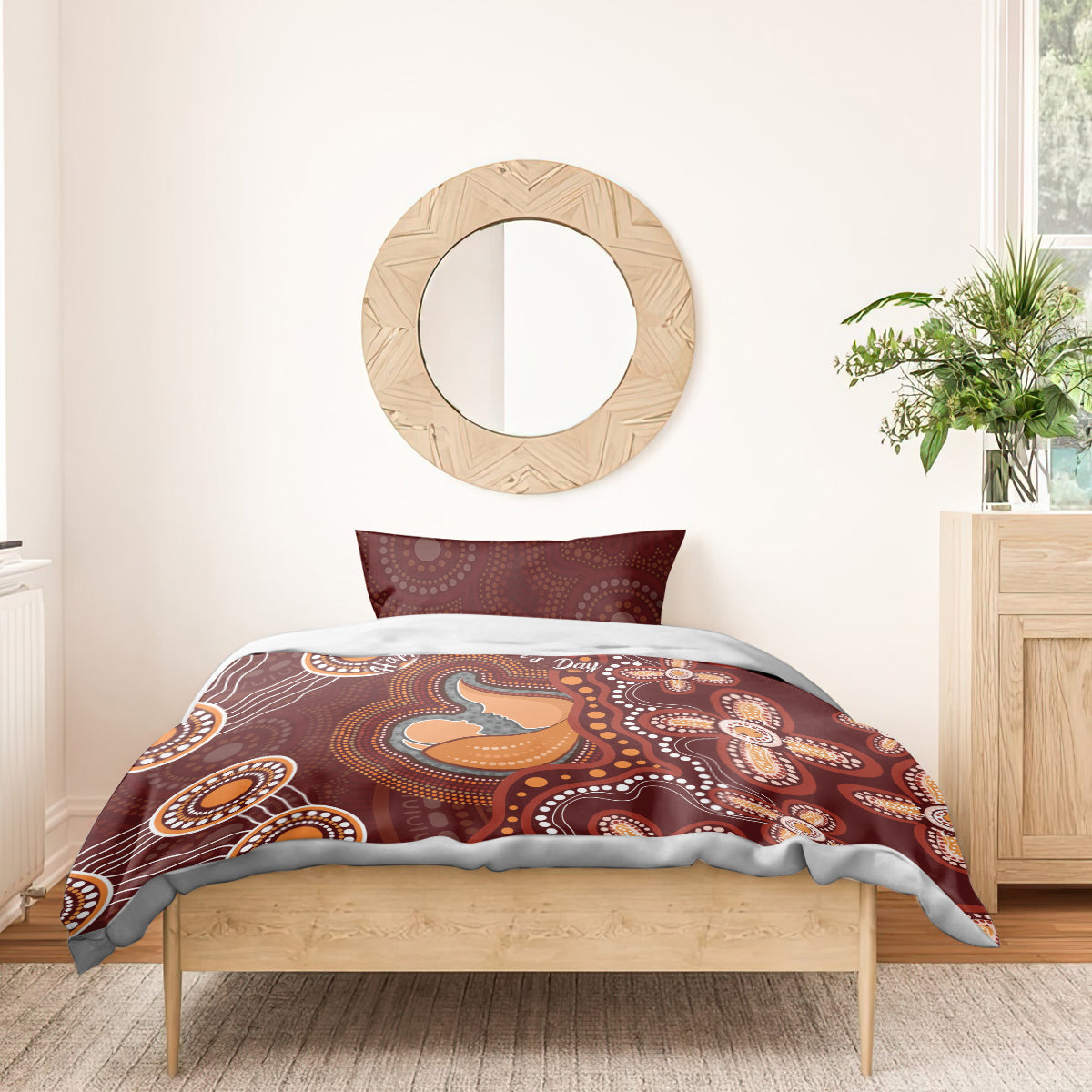 Australia Mother's Day Indigenous Bedding Set Aboriginal Art - Vibe Hoodie Shop