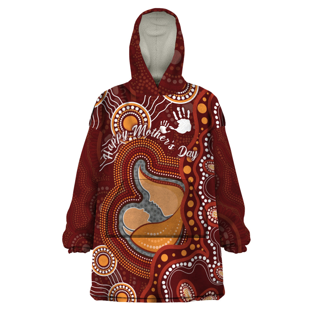 Australia Mother's Day Indigenous Wearable Blanket Hoodie Aboriginal Art - Vibe Hoodie Shop