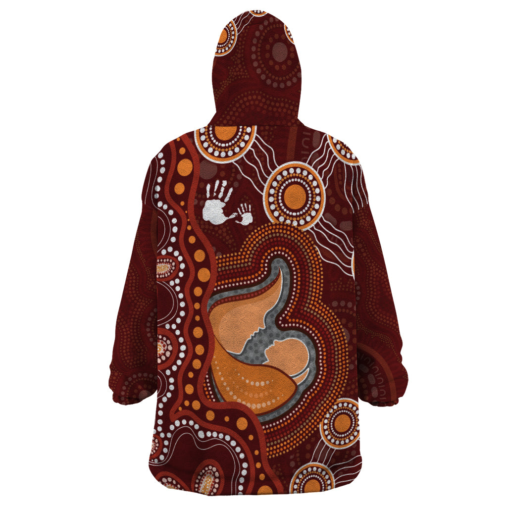 Australia Mother's Day Indigenous Wearable Blanket Hoodie Aboriginal Art - Vibe Hoodie Shop