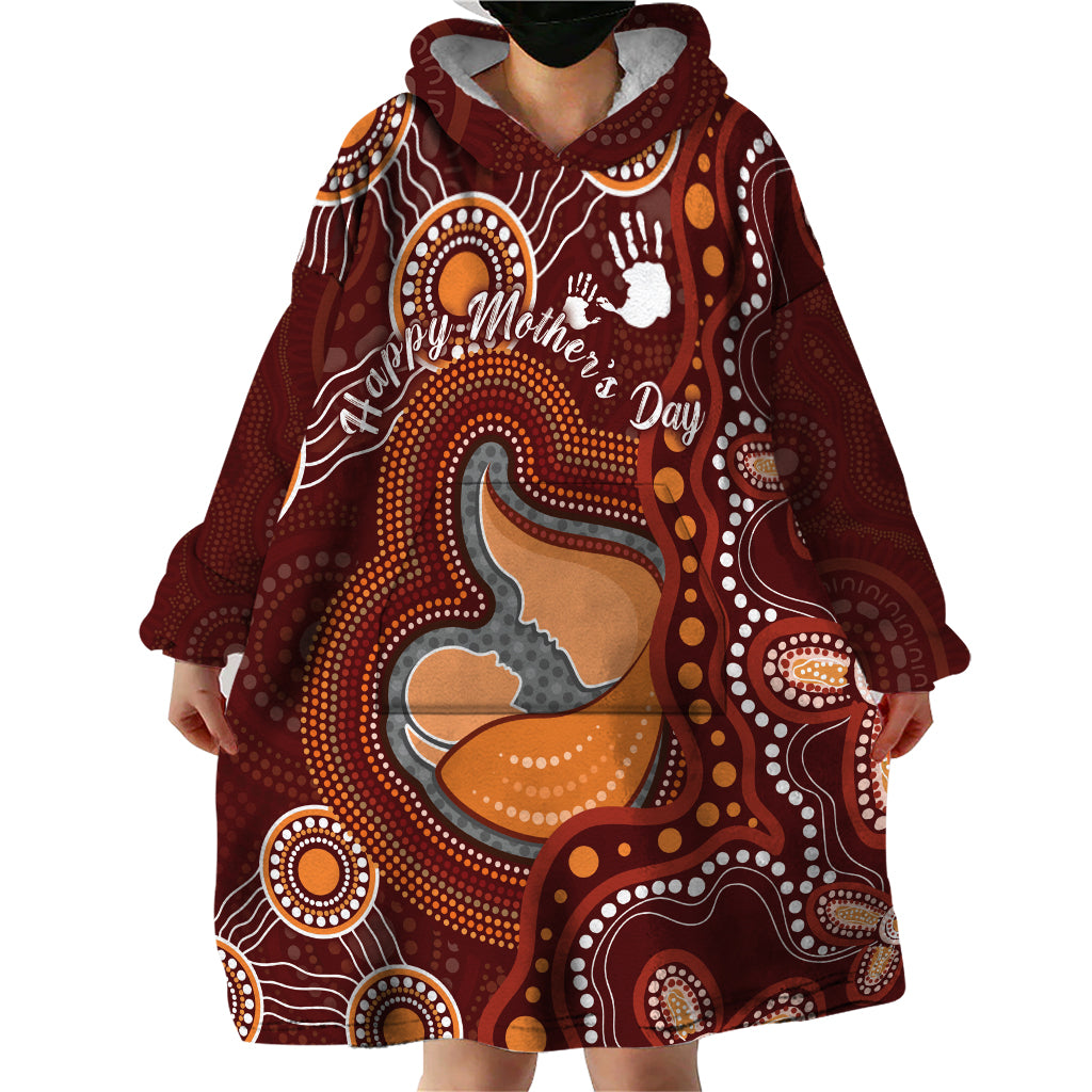 Australia Mother's Day Indigenous Wearable Blanket Hoodie Aboriginal Art - Vibe Hoodie Shop