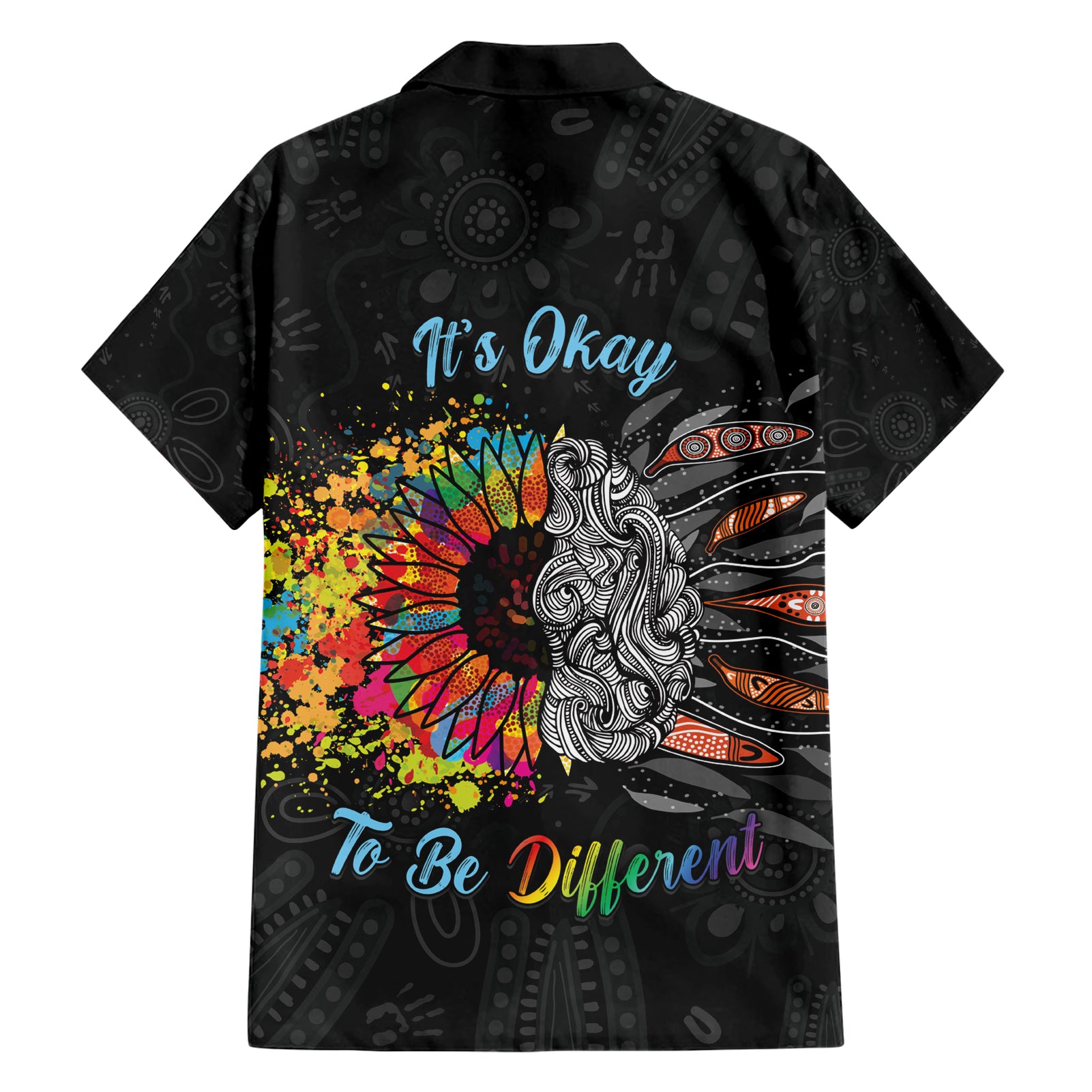 Australia Aboriginal Hawaiian Shirt Autism It's Okay To Be Different - Vibe Hoodie Shop