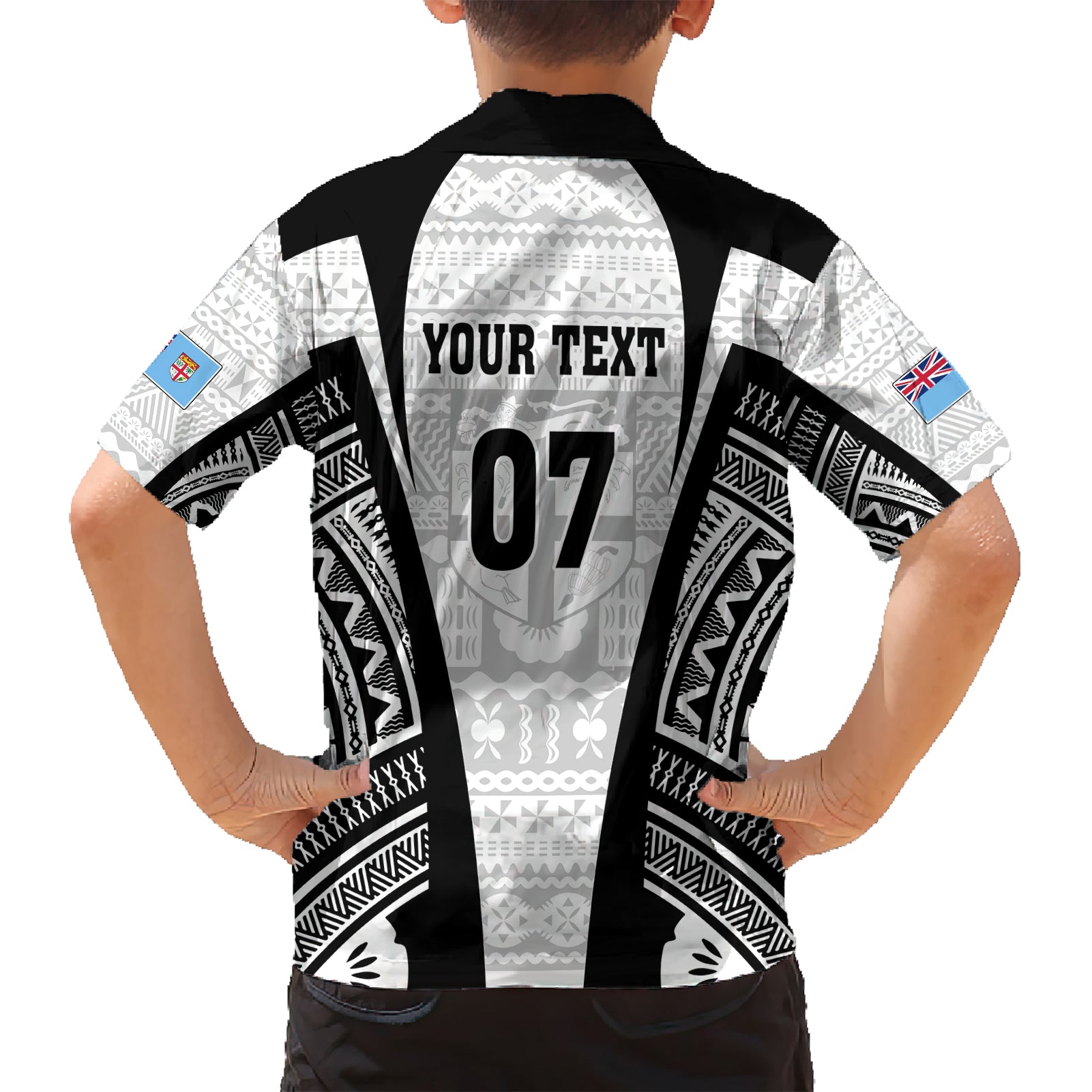 Personalised Fiji Rugby Hawaiian Shirt 2023 World Cup History Makers - White Ver - Vibe Hoodie Shop