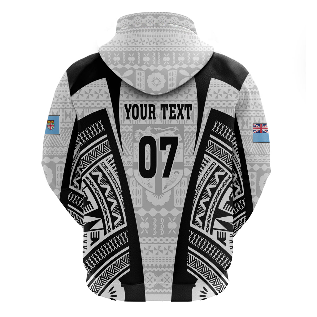 Personalised Fiji Rugby Hoodie 2023 World Cup History Makers - White Ver LT7 - Vibe Hoodie Shop