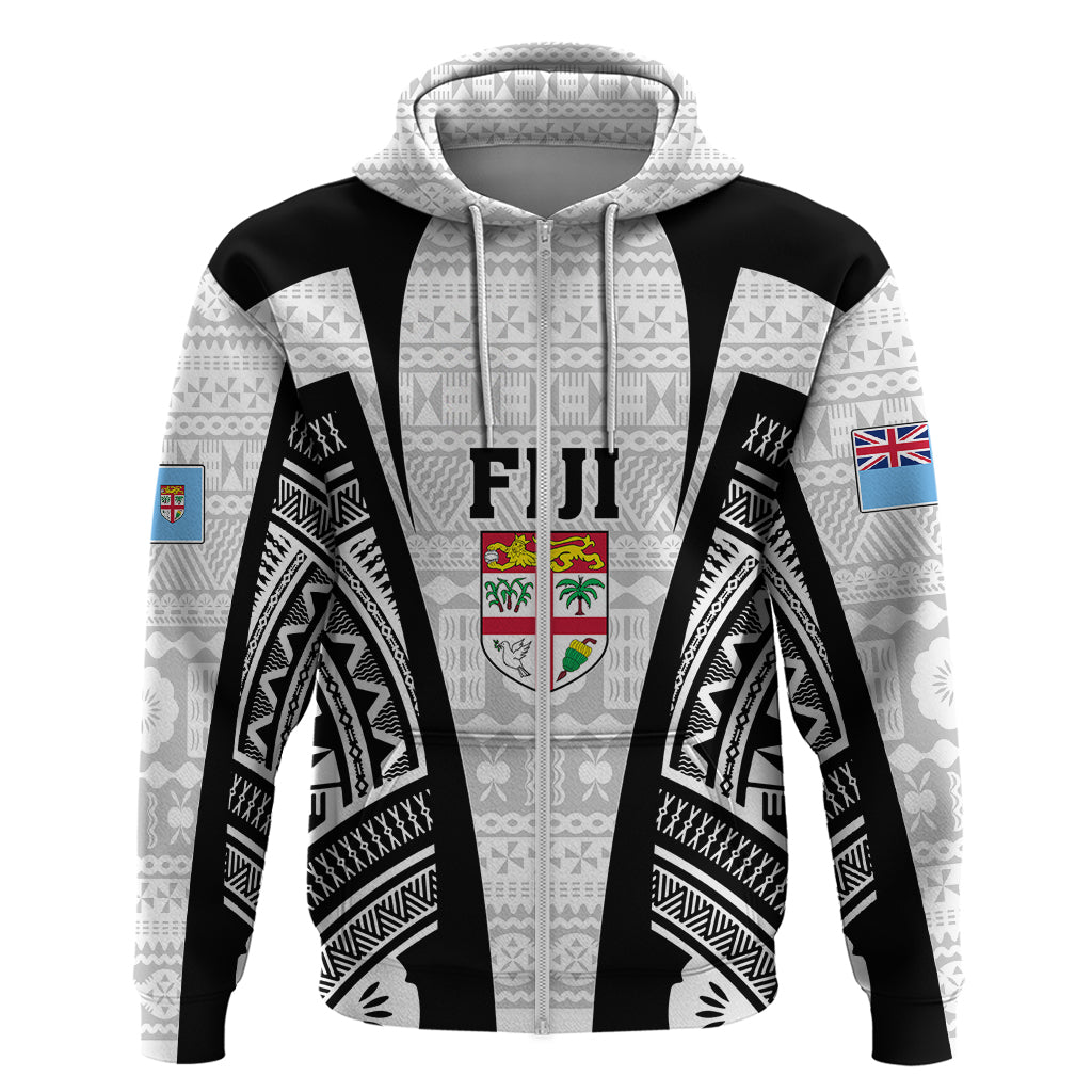 Personalised Fiji Rugby Hoodie 2023 World Cup History Makers - White Ver LT7 - Vibe Hoodie Shop