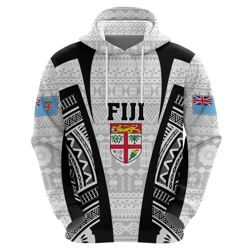 Personalised Fiji Rugby Hoodie 2023 World Cup History Makers - White Ver LT7 - Vibe Hoodie Shop