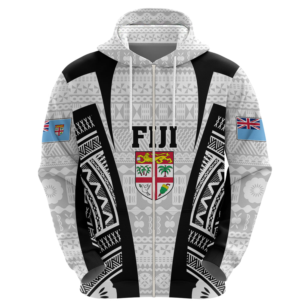 Personalised Fiji Rugby Hoodie 2023 World Cup History Makers - White Ver LT7 - Vibe Hoodie Shop