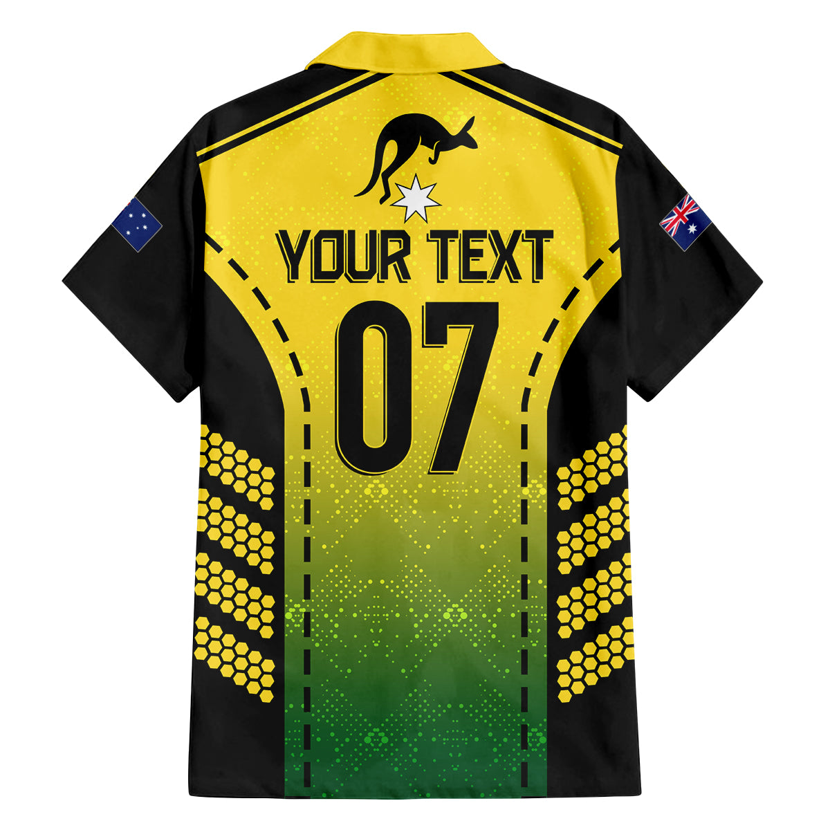 custom-australia-cricket-family-matching-long-sleeve-bodycon-dress-and-hawaiian-shirt-kangaroo-champions-2023-go-aussies