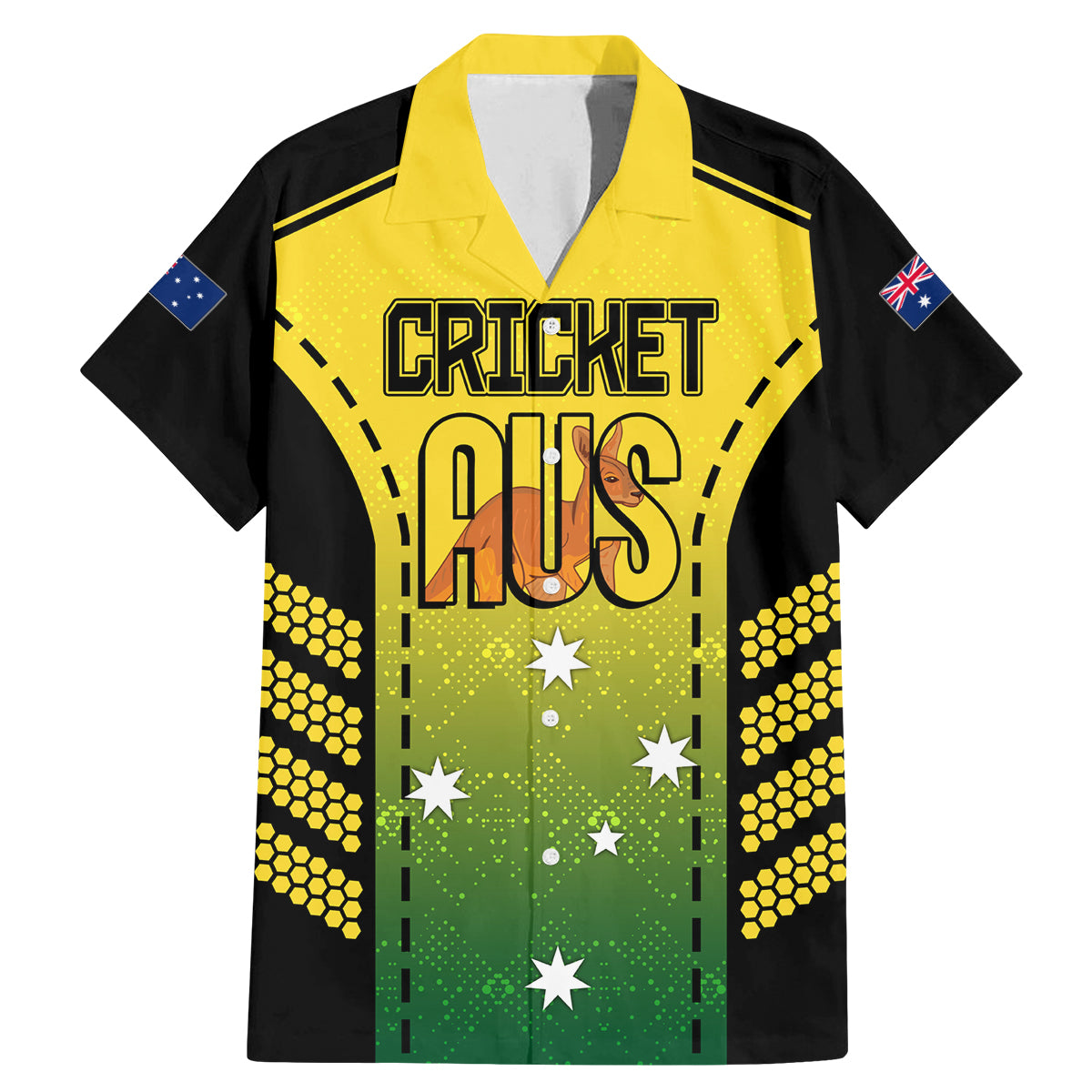 custom-australia-cricket-family-matching-mermaid-dress-and-hawaiian-shirt-kangaroo-champions-2023-go-aussies