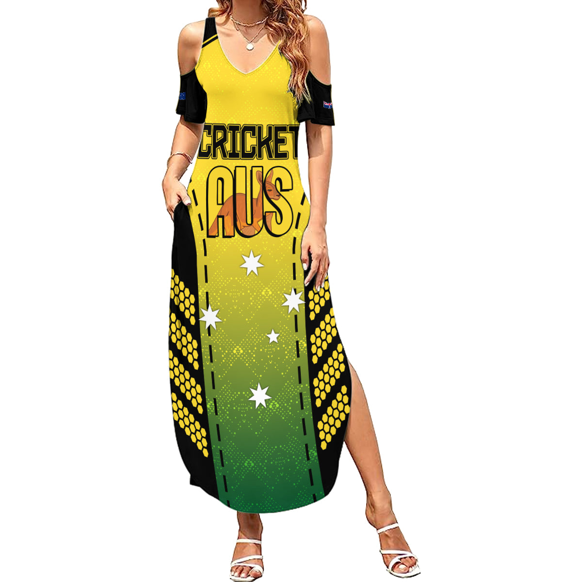 custom-australia-cricket-family-matching-summer-maxi-dress-and-hawaiian-shirt-kangaroo-champions-2023-go-aussies