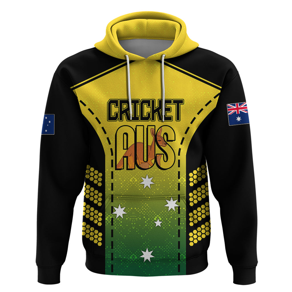 Custom Australia Cricket Hoodie Kangaroo Champions 2023 Go Aussies LT7 - Vibe Hoodie Shop