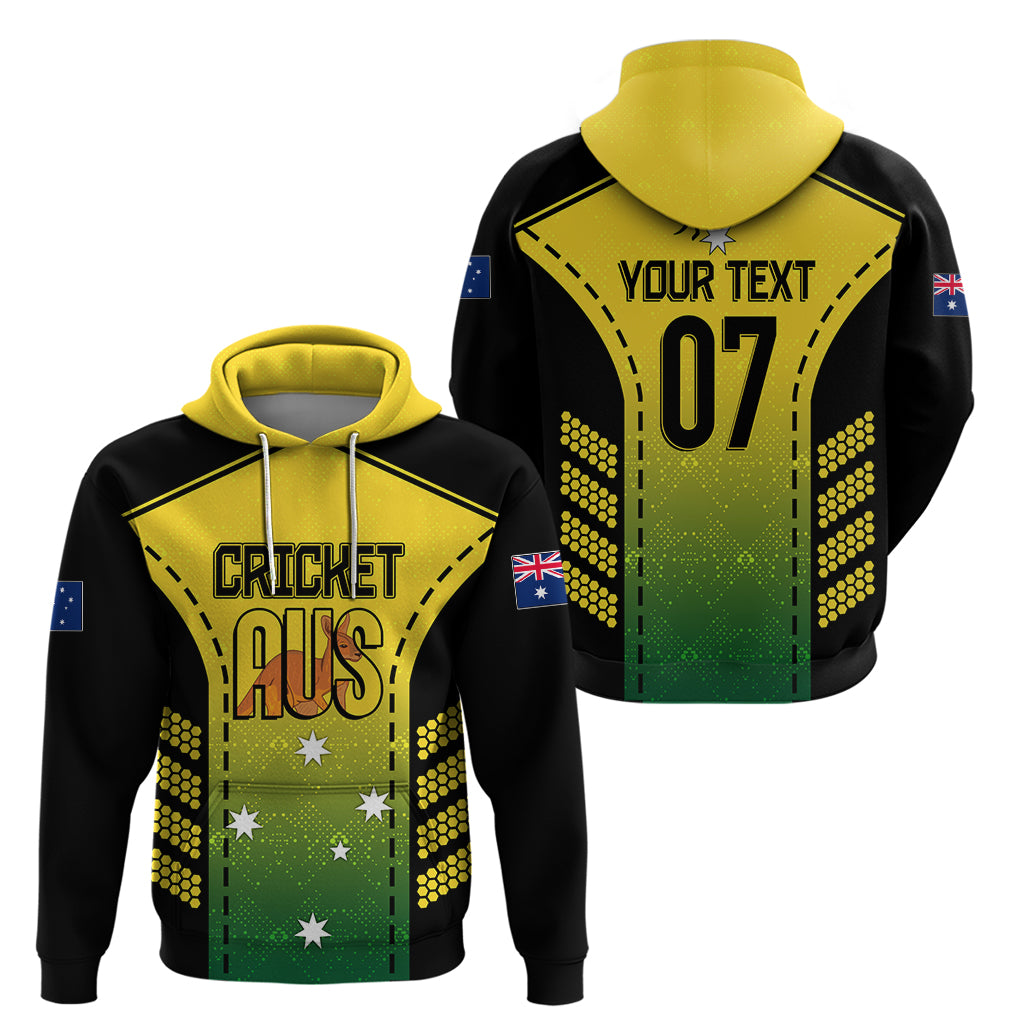 Custom Australia Cricket Hoodie Kangaroo Champions 2023 Go Aussies LT7 - Vibe Hoodie Shop