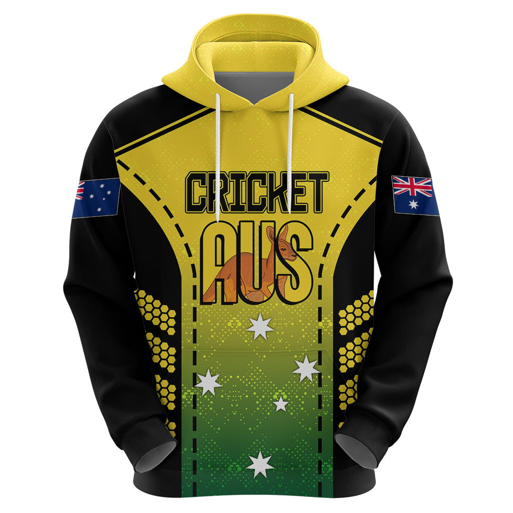 Custom Australia Cricket Hoodie Kangaroo Champions 2023 Go Aussies LT7 - Vibe Hoodie Shop