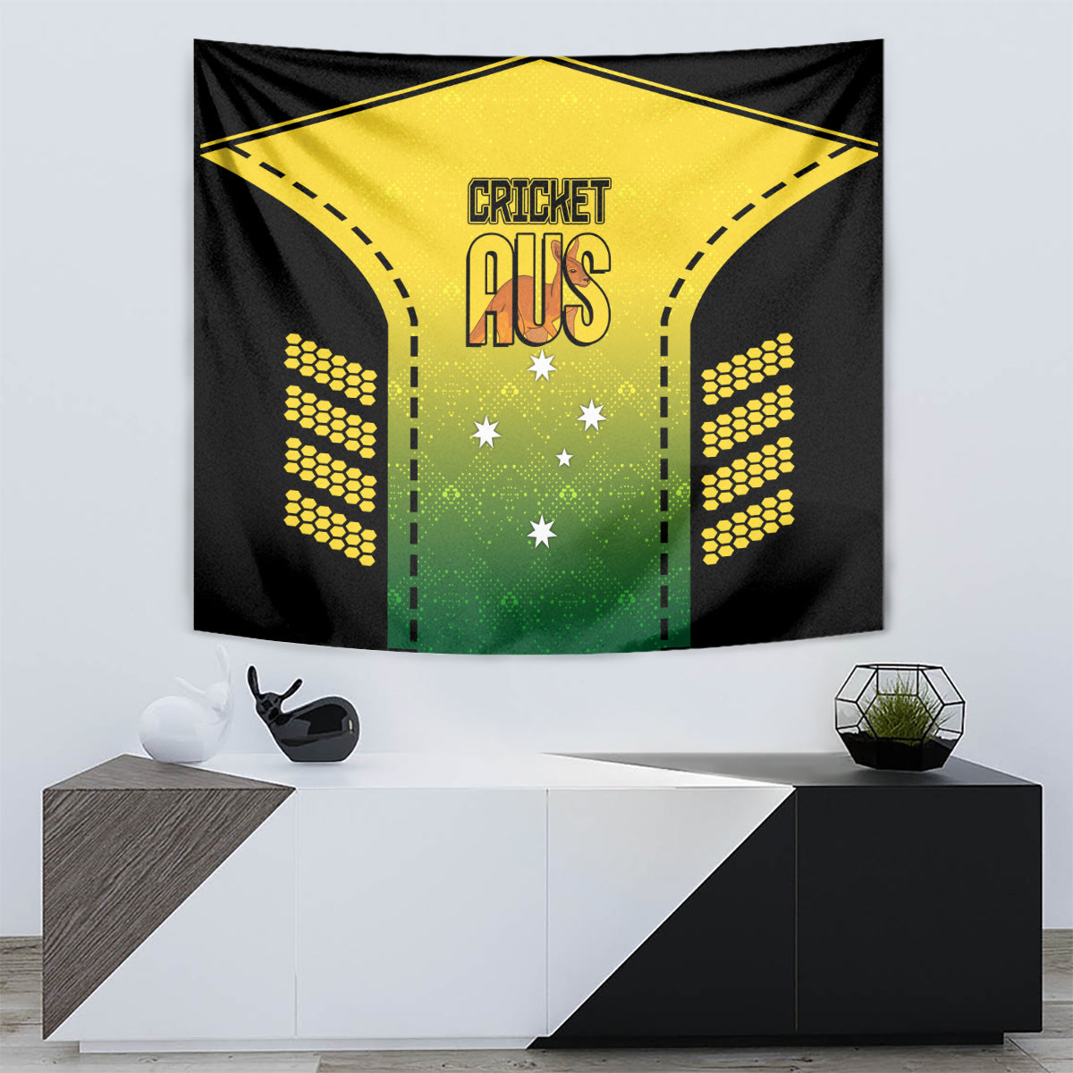 Australia Cricket Tapestry Kangaroo Champions 2023 Go Aussies - Vibe Hoodie Shop