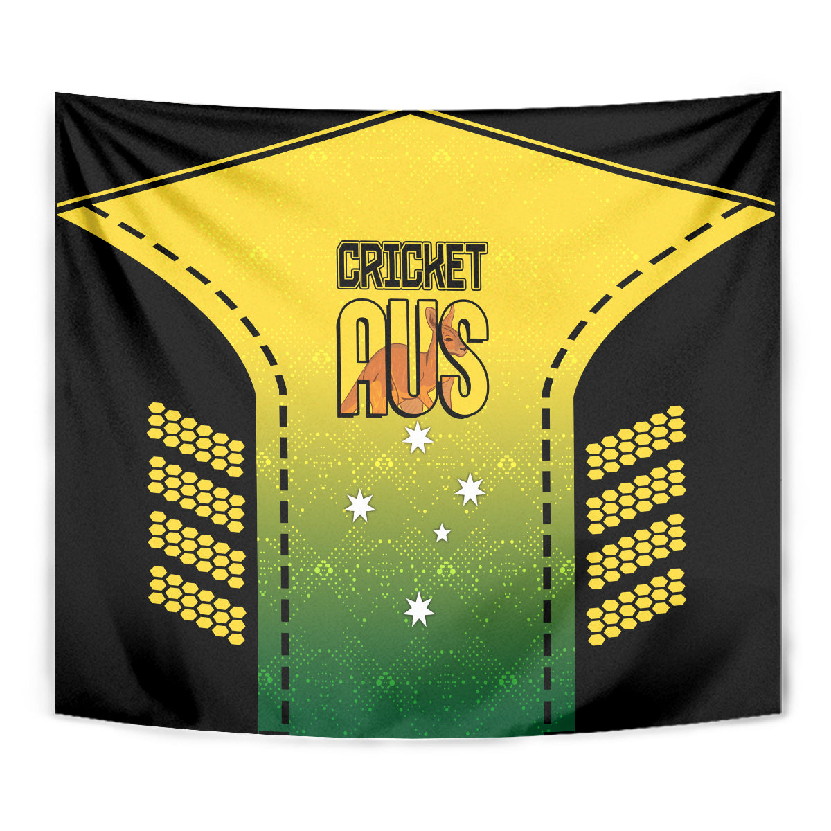 Australia Cricket Tapestry Kangaroo Champions 2023 Go Aussies - Vibe Hoodie Shop