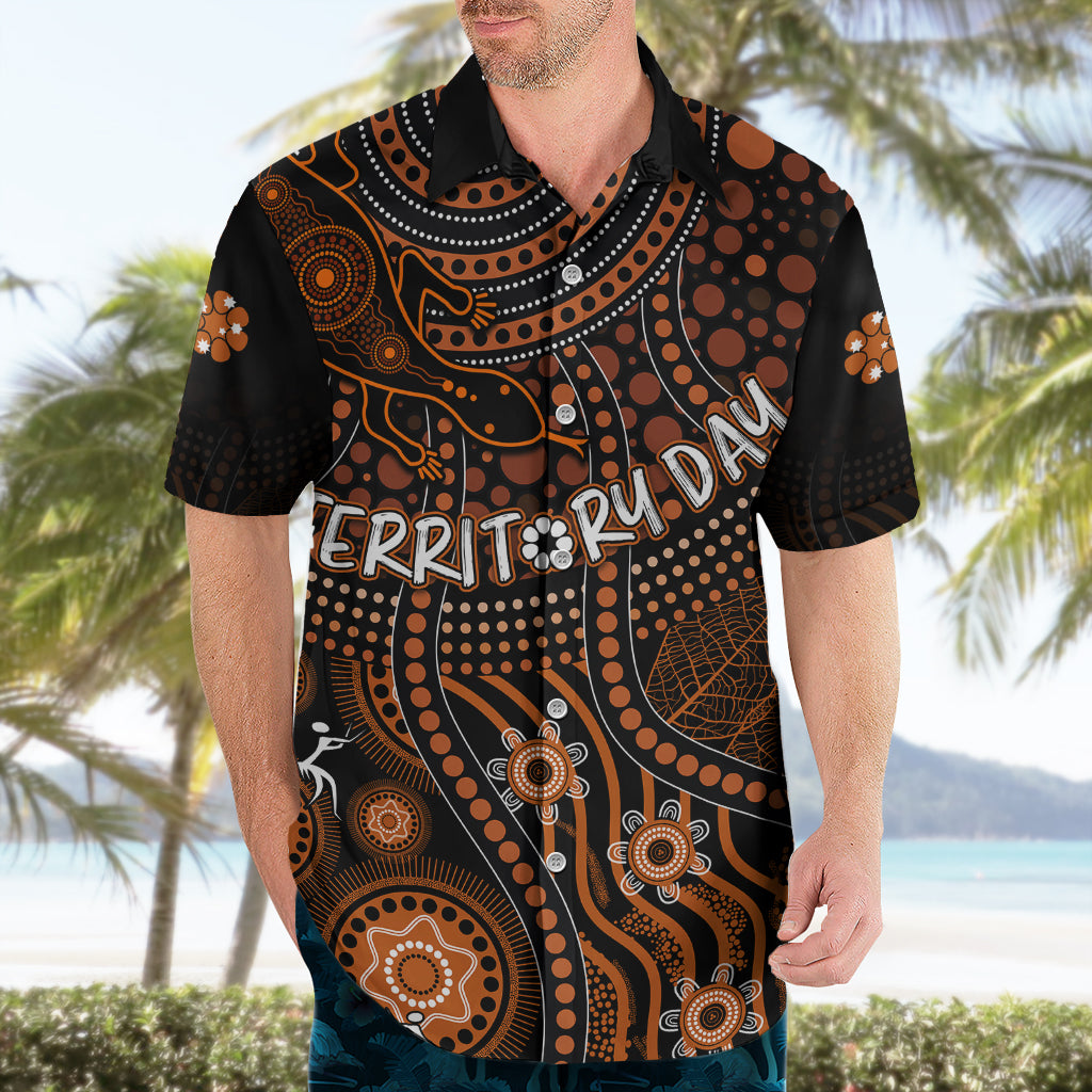 Personalised Northern Territory Day Hawaiian Shirt Indigenous Sun and Life Art - Vibe Hoodie Shop