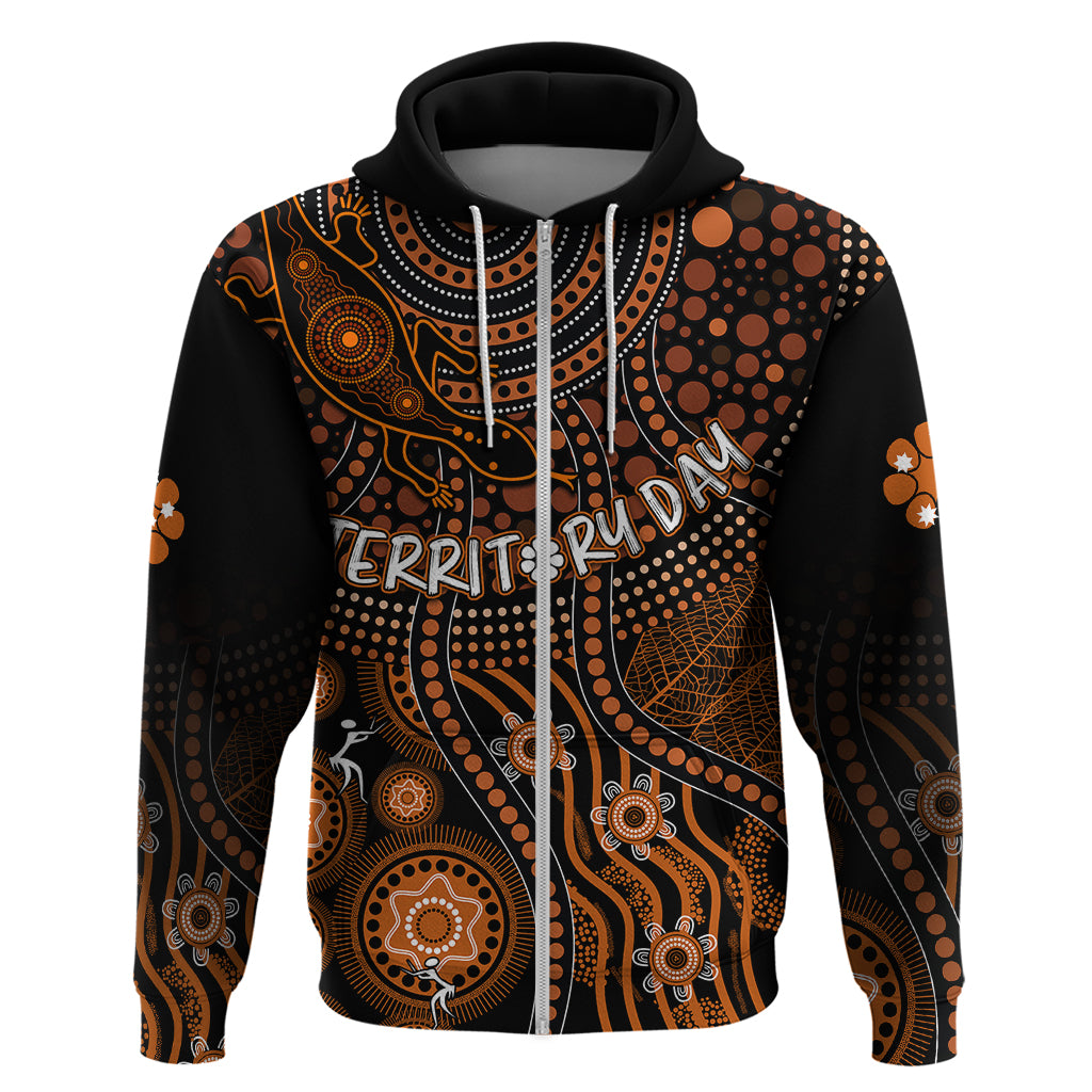 Personalised Northern Territory Day Hoodie Indigenous Sun and Life Art LT7 - Vibe Hoodie Shop