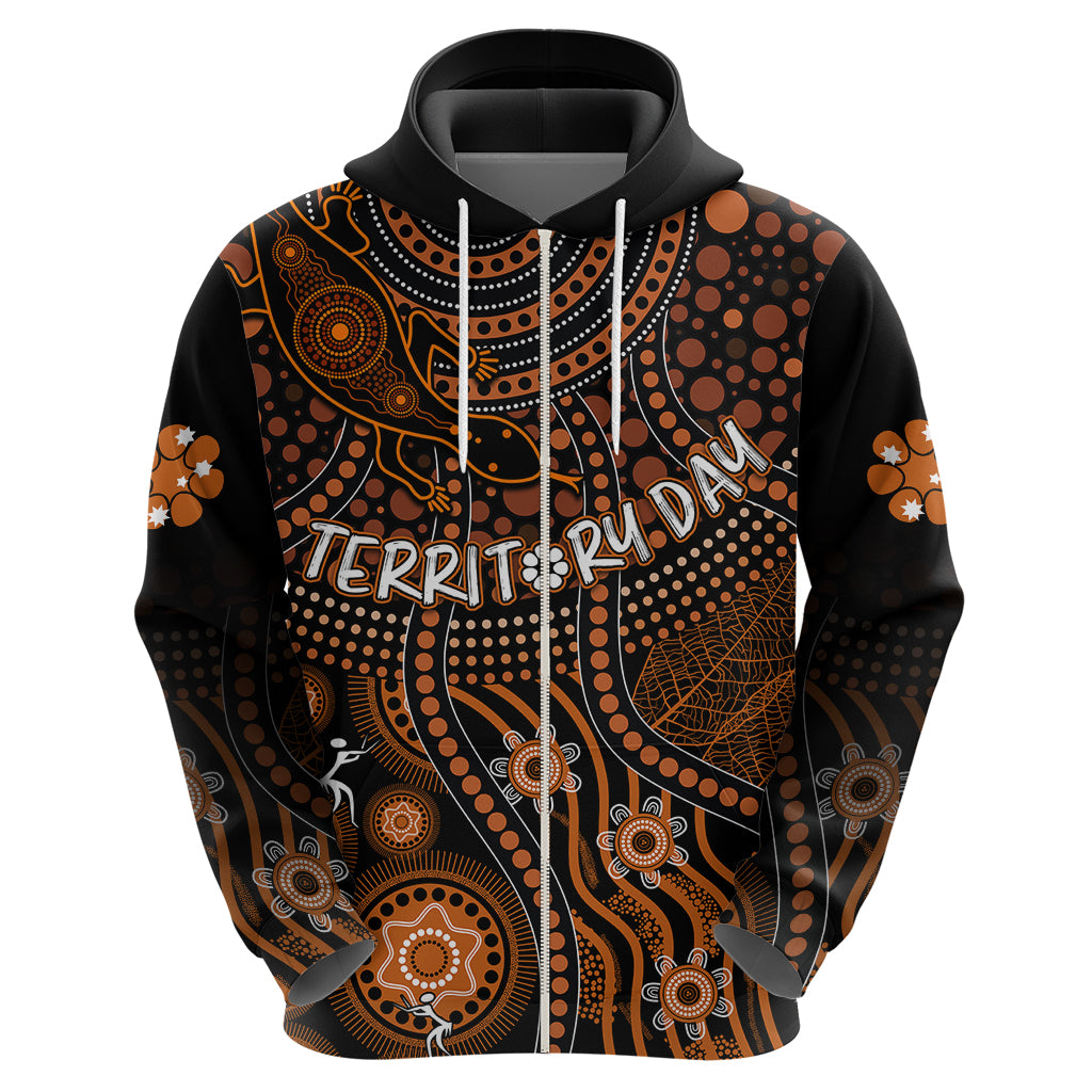 Personalised Northern Territory Day Hoodie Indigenous Sun and Life Art LT7 - Vibe Hoodie Shop