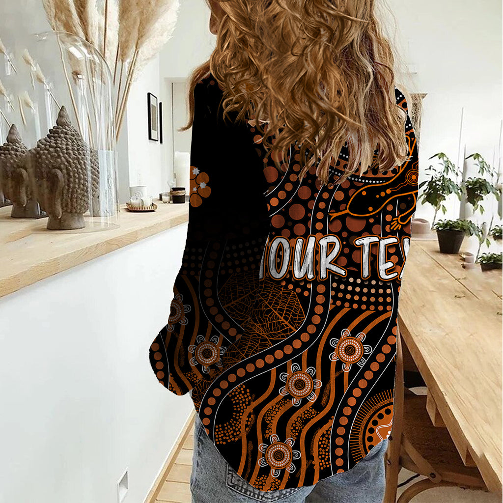 Personalised Northern Territory Day Women Casual Shirt Indigenous Sun and Life Art - Vibe Hoodie Shop