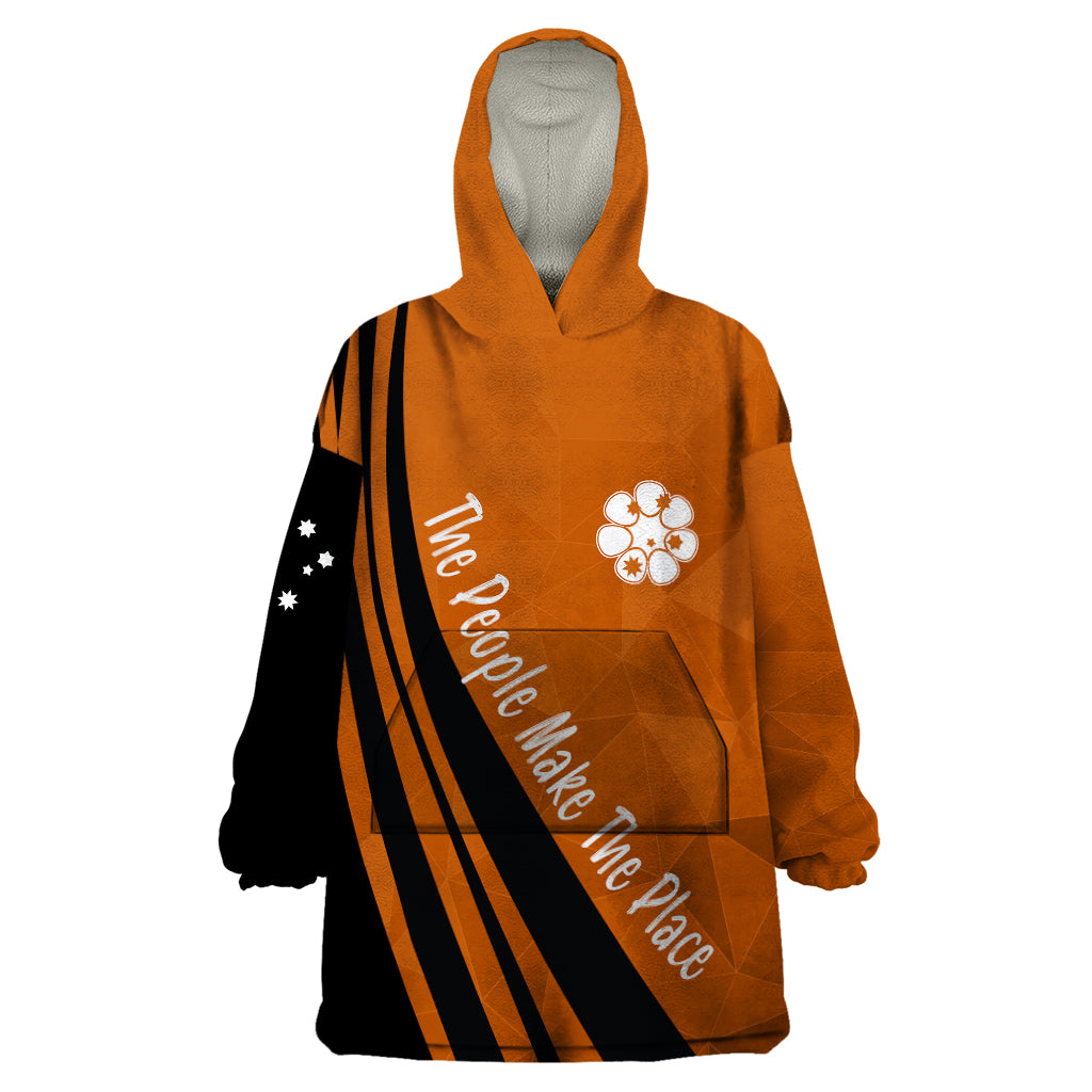 Personalised Northern Territory Day Wearable Blanket Hoodie Basic Style - Vibe Hoodie Shop