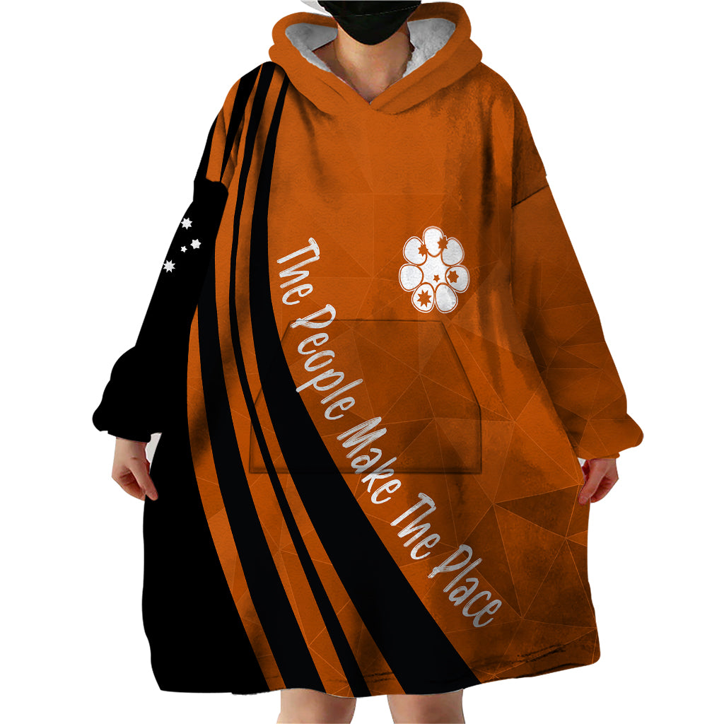 Personalised Northern Territory Day Wearable Blanket Hoodie Basic Style - Vibe Hoodie Shop