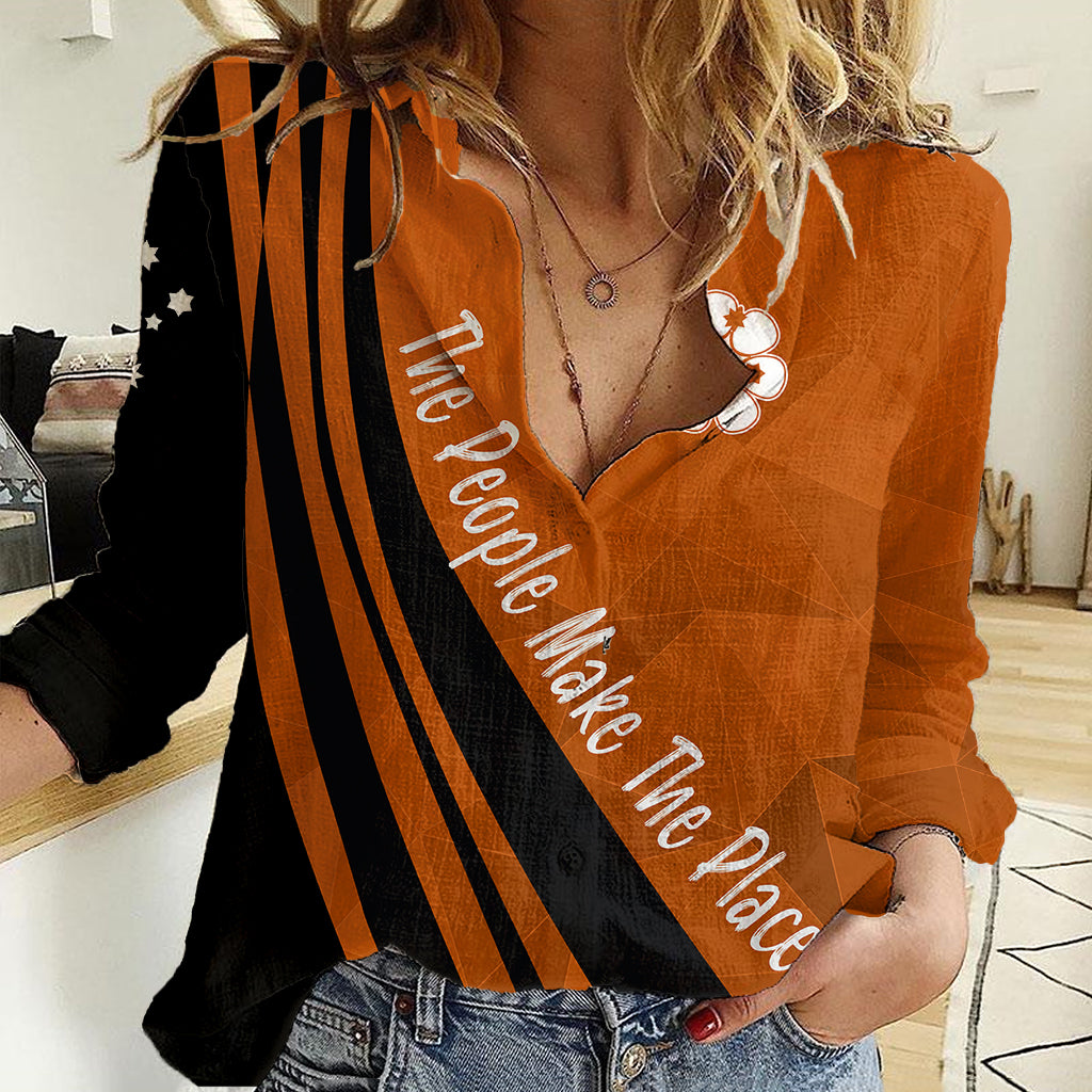 Personalised Northern Territory Day Women Casual Shirt Basic Style - Vibe Hoodie Shop