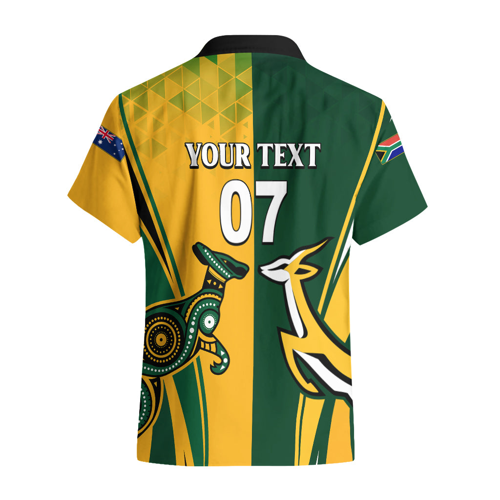 Personalised Australia Mix South Africa Rugby Hawaiian Shirt Wallabies And Springboks - Champions Special Ver - Vibe Hoodie Shop