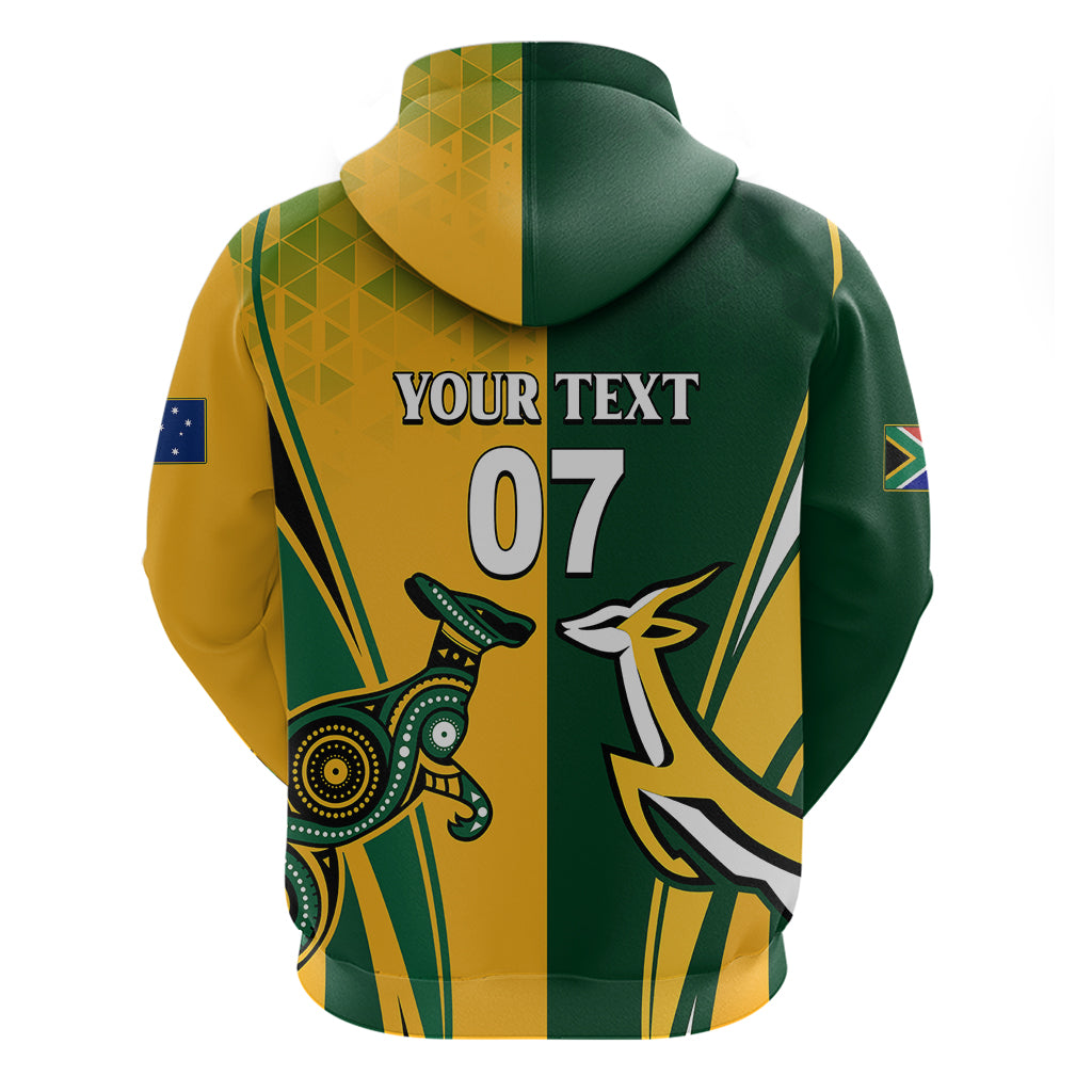 Personalised Australia Mix South Africa Rugby Hoodie Wallabies And Springboks - Champions Special Ver LT7 - Vibe Hoodie Shop