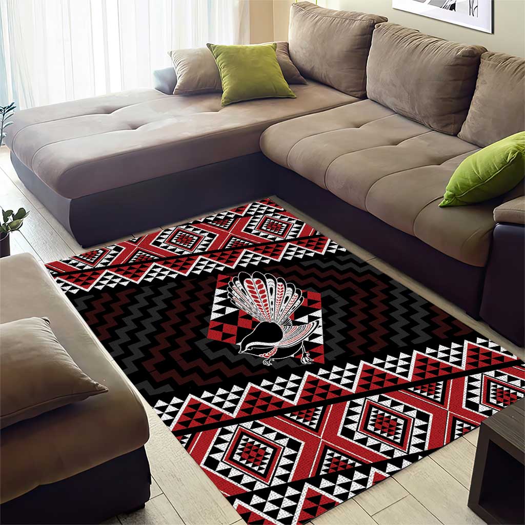 Taniko Aotearoa Area Rug Poutama Mix Piwakawaka - Vibe Hoodie Shop