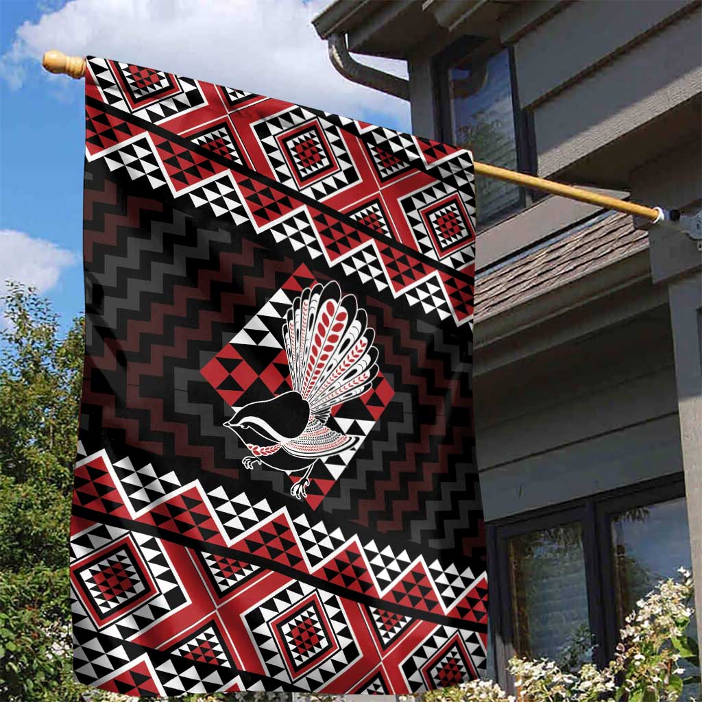 Taniko Aotearoa Garden Flag Poutama Mix Piwakawaka - Vibe Hoodie Shop