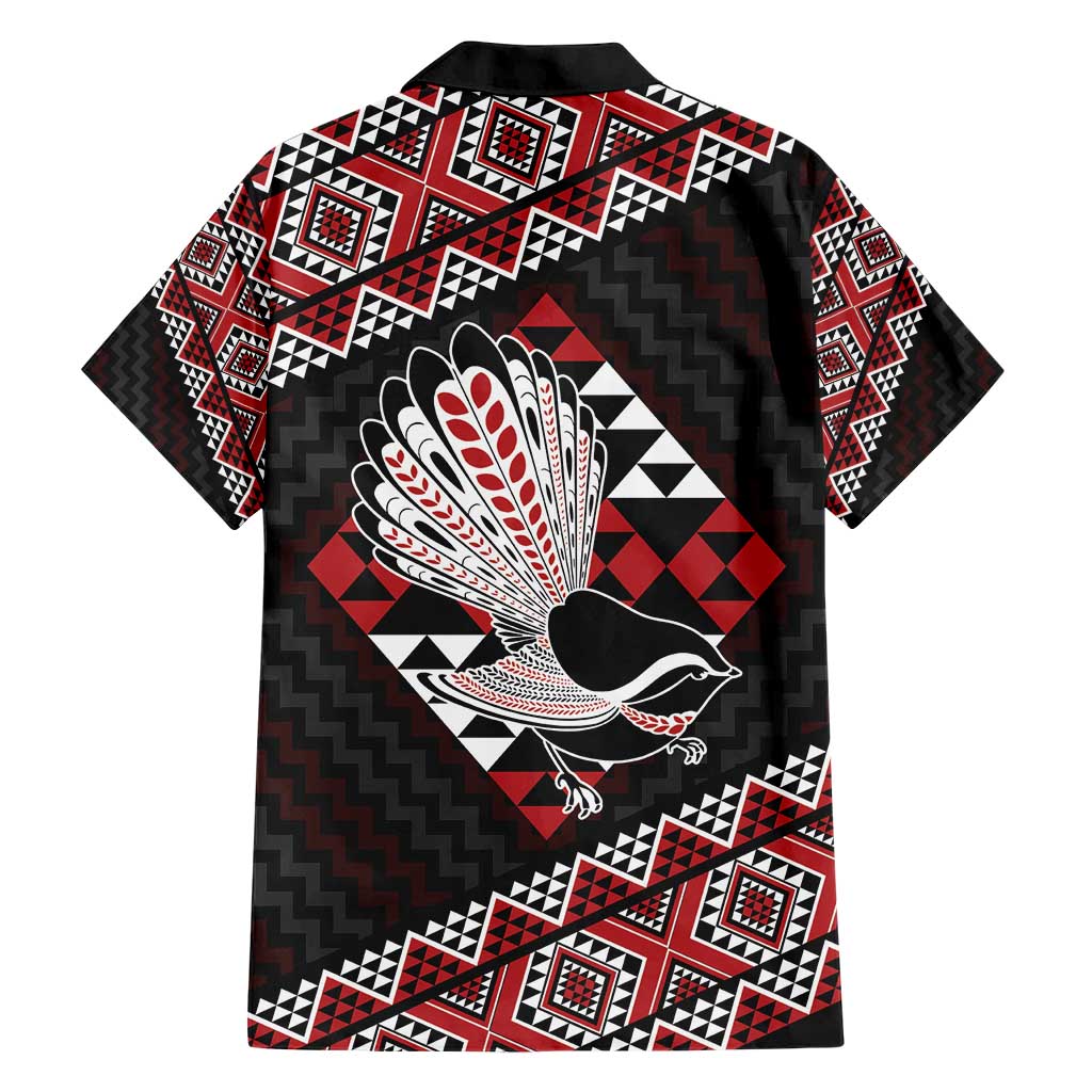 Taniko Aotearoa Hawaiian Shirt Poutama Mix Piwakawaka - Vibe Hoodie Shop