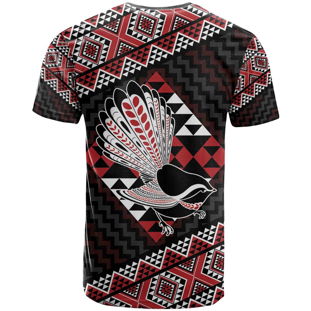 Taniko Aotearoa T Shirt Poutama Mix Piwakawaka - Vibe Hoodie Shop