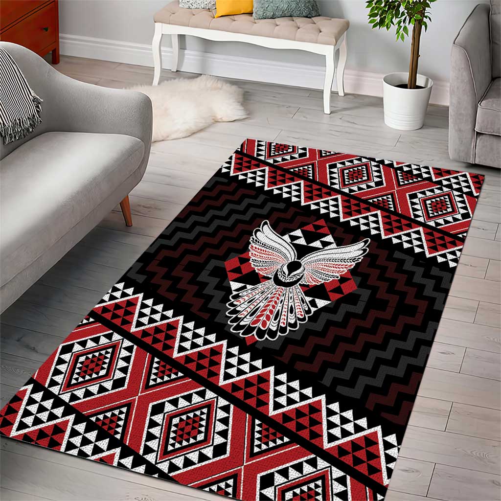 Taniko Aotearoa Area Rug Poutama Mix Piwakawaka - Ver02 - Vibe Hoodie Shop