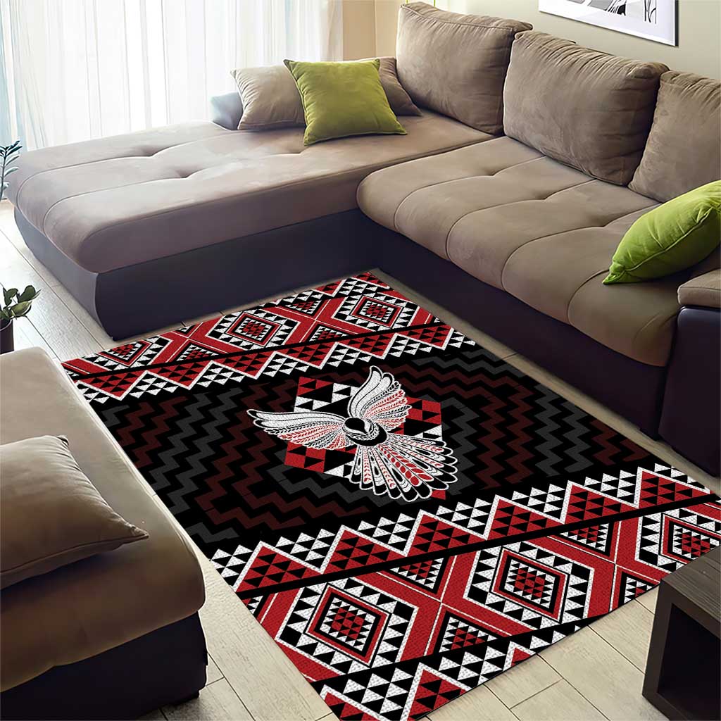 Taniko Aotearoa Area Rug Poutama Mix Piwakawaka - Ver02 - Vibe Hoodie Shop