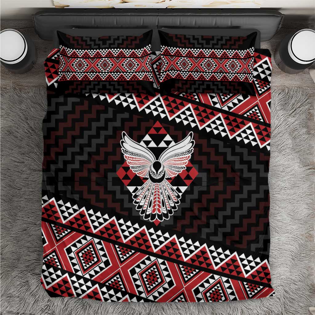 Taniko Aotearoa Bedding Set Poutama Mix Piwakawaka - Ver02 - Vibe Hoodie Shop