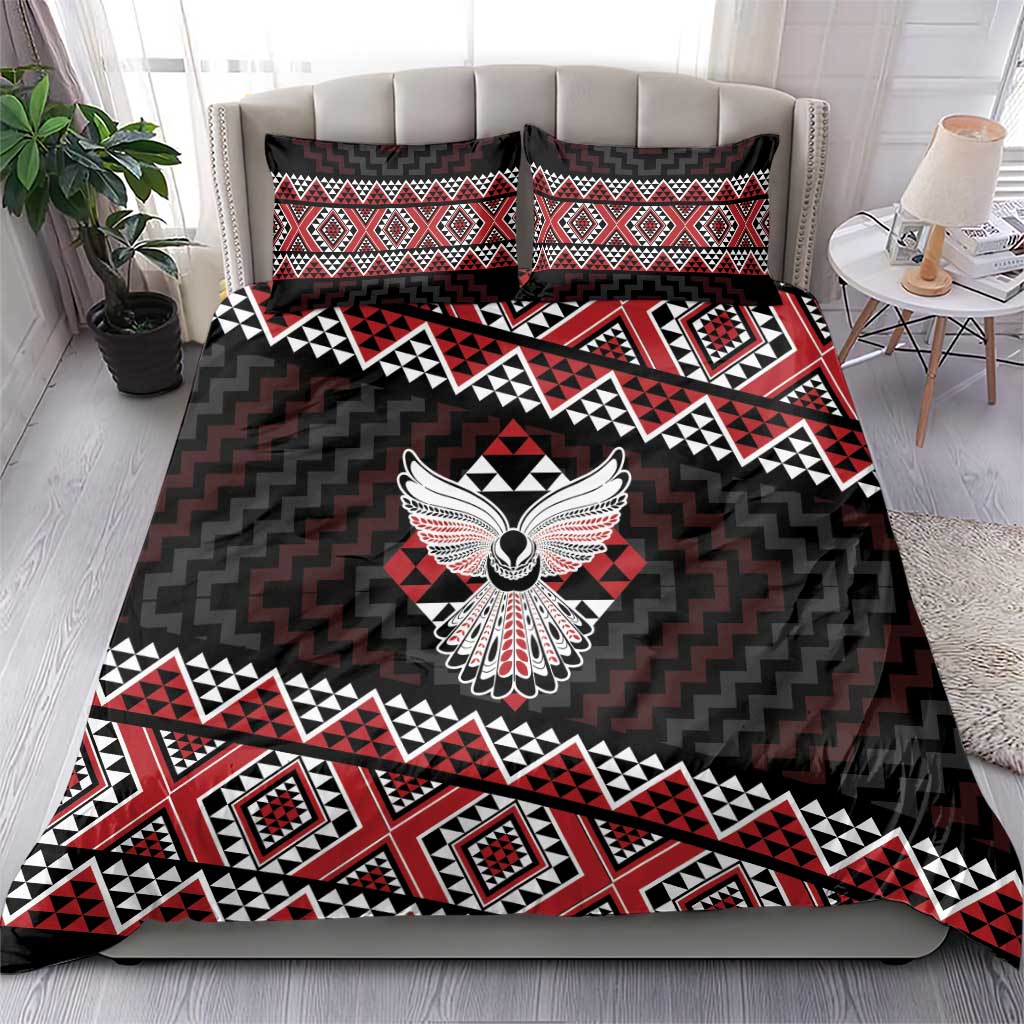 Taniko Aotearoa Bedding Set Poutama Mix Piwakawaka - Ver02 - Vibe Hoodie Shop