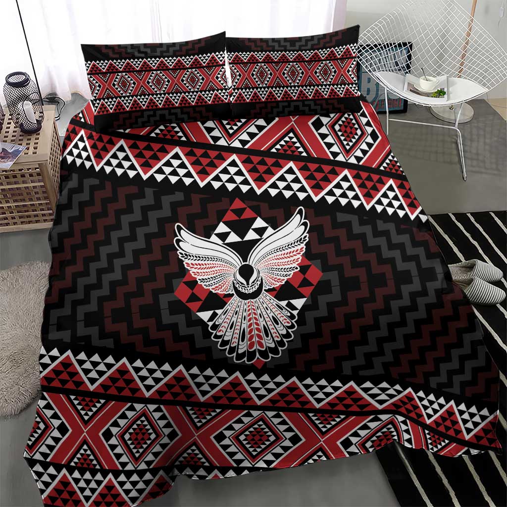 Taniko Aotearoa Bedding Set Poutama Mix Piwakawaka - Ver02 - Vibe Hoodie Shop