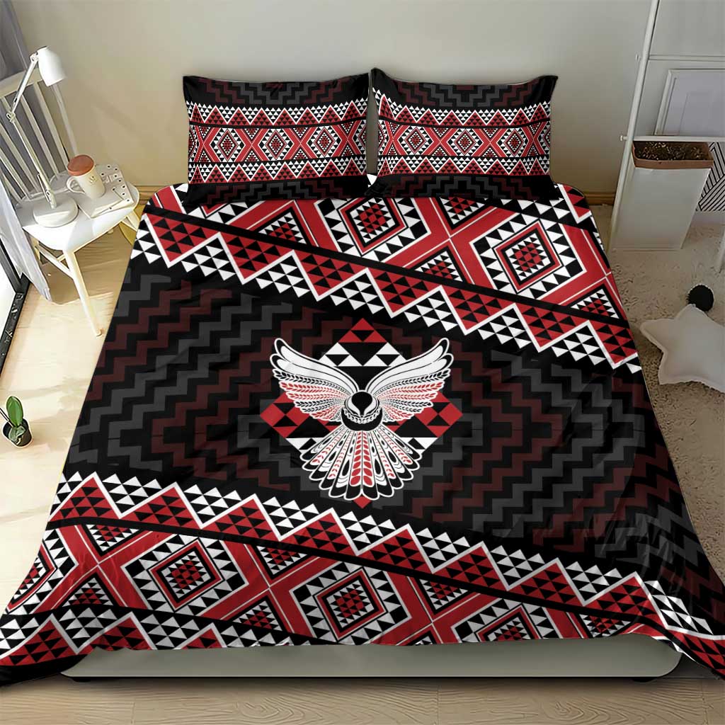 Taniko Aotearoa Bedding Set Poutama Mix Piwakawaka - Ver02 - Vibe Hoodie Shop