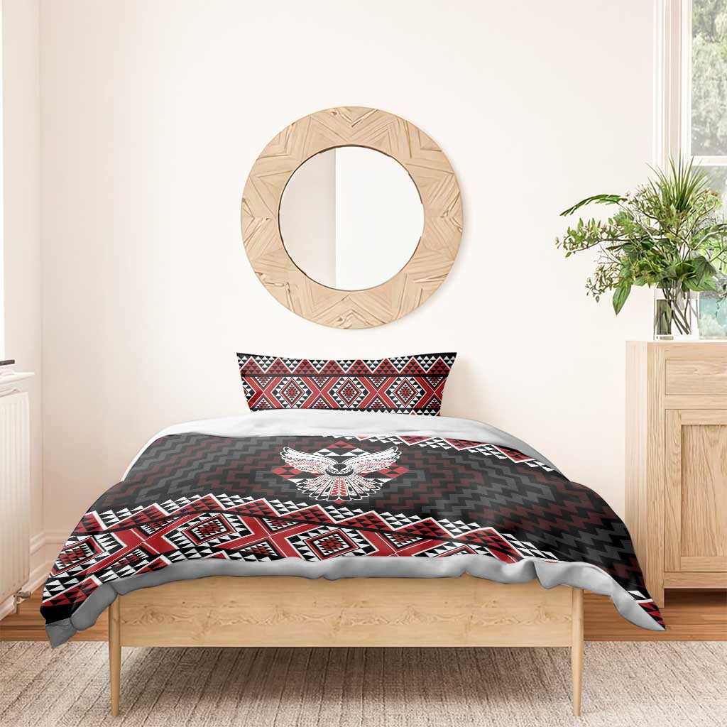 Taniko Aotearoa Bedding Set Poutama Mix Piwakawaka - Ver02 - Vibe Hoodie Shop