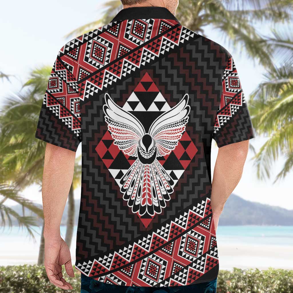 Taniko Aotearoa Hawaiian Shirt Poutama Mix Piwakawaka - Ver02 - Vibe Hoodie Shop