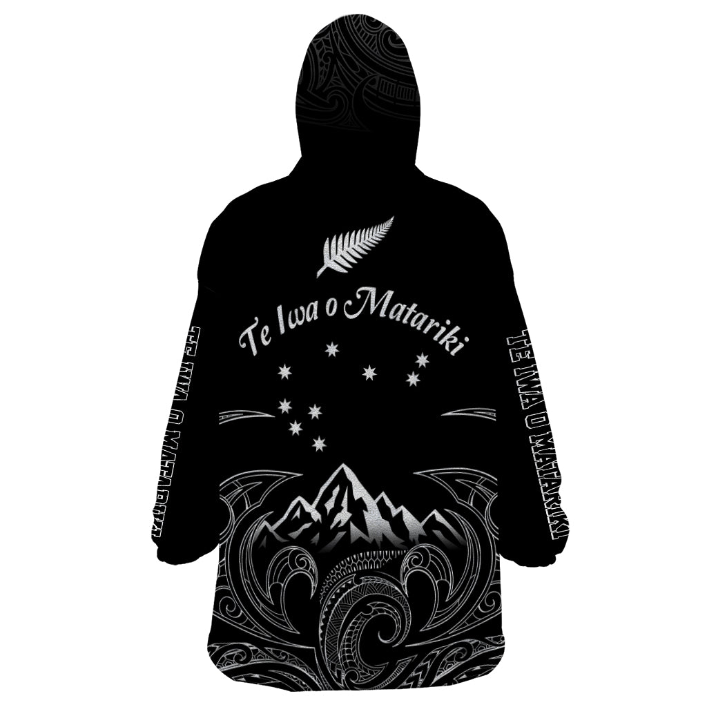 New Zealand Wearable Blanket Hoodie Maori Te Iwa o Matariki - Vibe Hoodie Shop