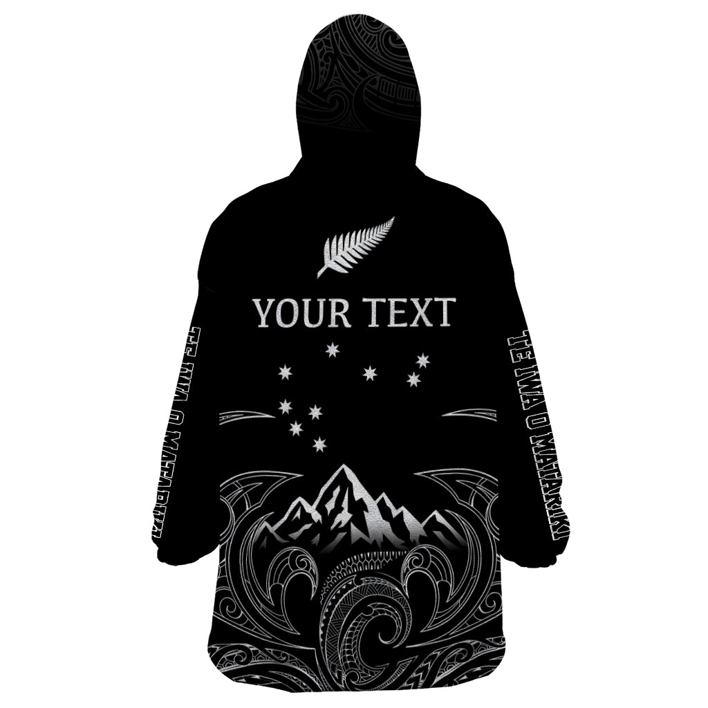 Personalised New Zealand Wearable Blanket Hoodie Maori Te Iwa o Matariki - Vibe Hoodie Shop