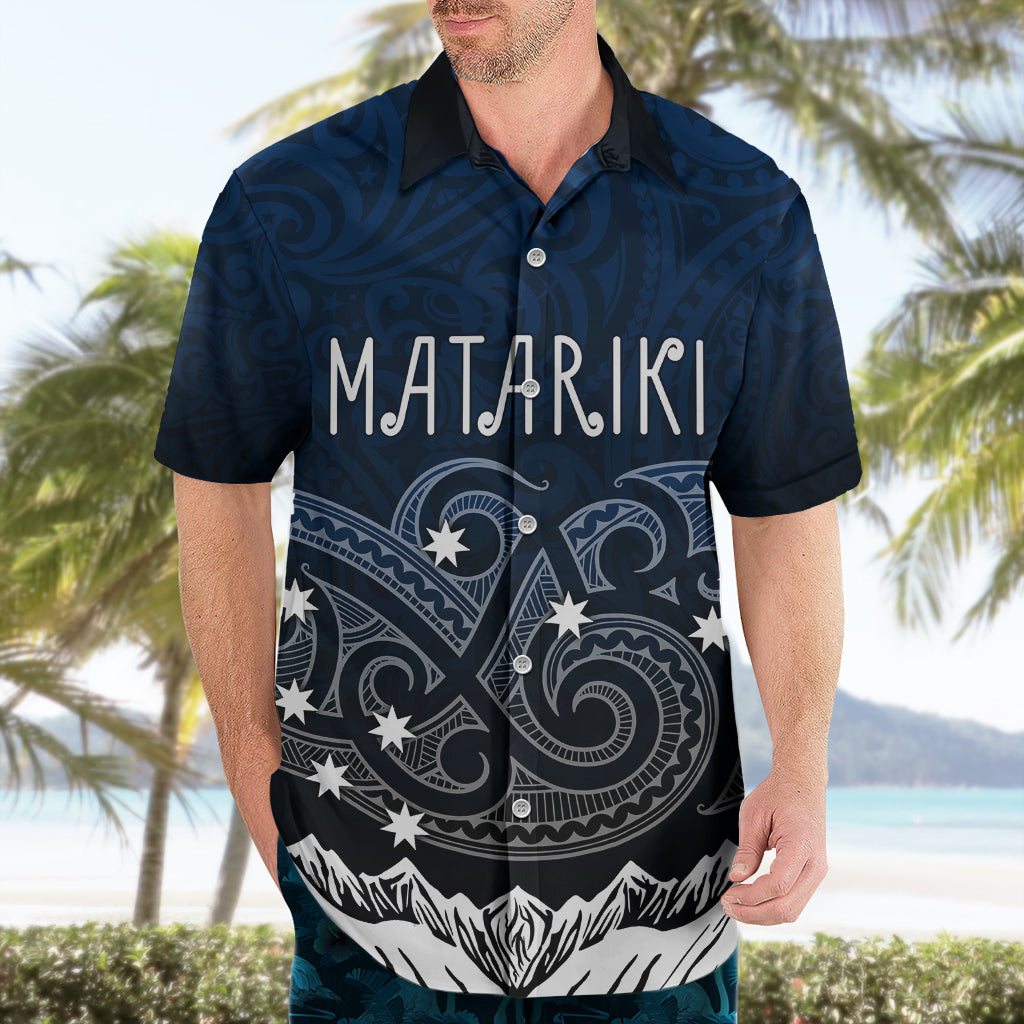 Personalised New Zealand Hawaiian Shirt Matariki Maori Patterns - Gradient - Vibe Hoodie Shop
