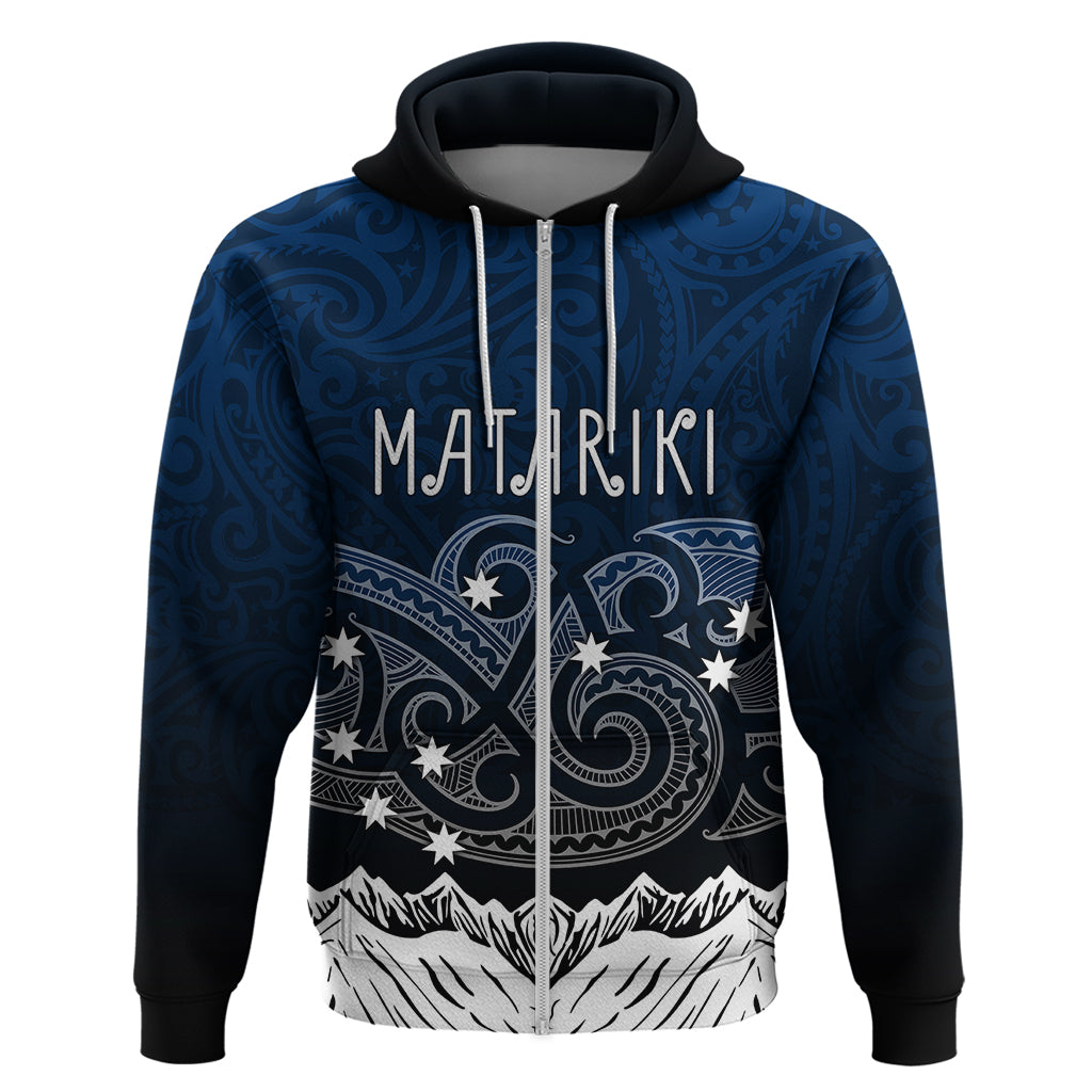 Personalised New Zealand Hoodie Matariki Maori Patterns - Gradient LT7 - Vibe Hoodie Shop