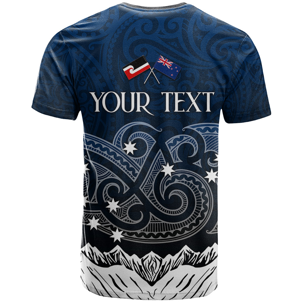 Personalised New Zealand T Shirt Matariki Maori Patterns - Gradient - Vibe Hoodie Shop