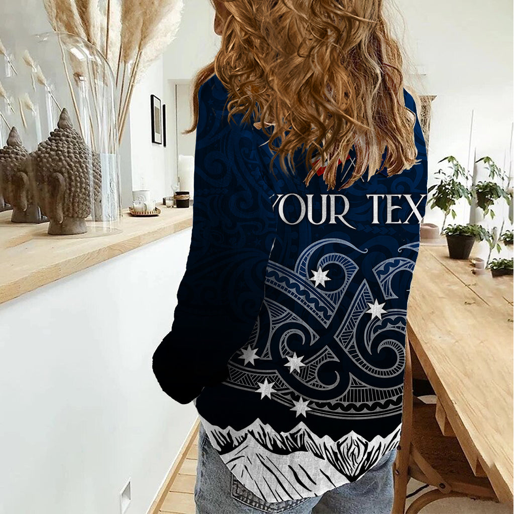 Personalised New Zealand Women Casual Shirt Matariki Maori Patterns - Gradient - Vibe Hoodie Shop