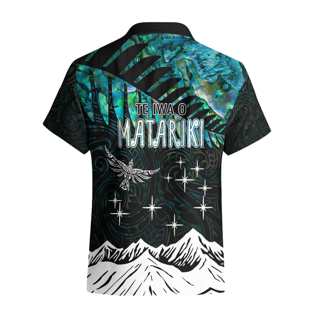 Personalised Maori New Year Hawaiian Shirt Matariki Mix Paua Shell - Vibe Hoodie Shop