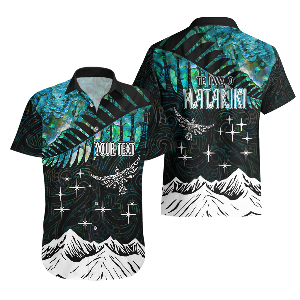 Personalised Maori New Year Hawaiian Shirt Matariki Mix Paua Shell - Vibe Hoodie Shop